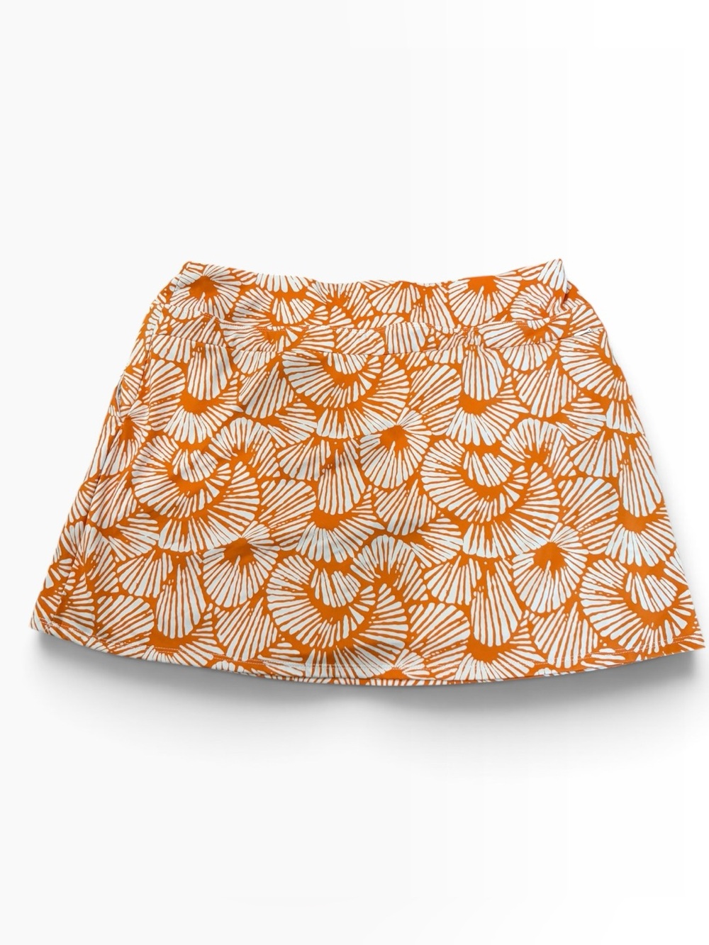 Tommy Bahama Orange and White Shell Golf Skirt size:XL - Picture 2 of 3